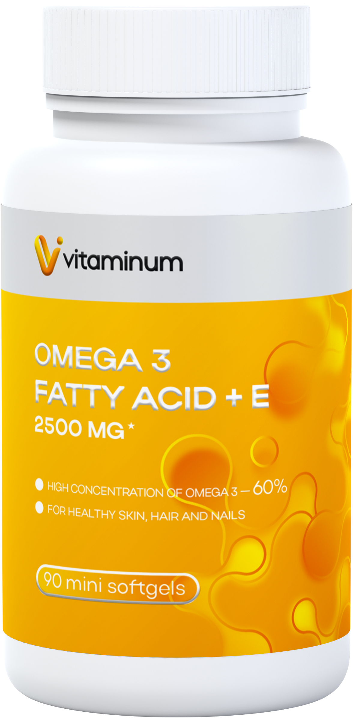  Vitaminum ОМЕГА 3 60% + витамин Е (2500 MG*) 90 капсул 700 мг   в Кстове